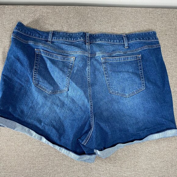 Torrid Feel the Fit Denim Bermuda Short Women's 26 Vintage Stretch Blue Casual - Picture 7 of 13